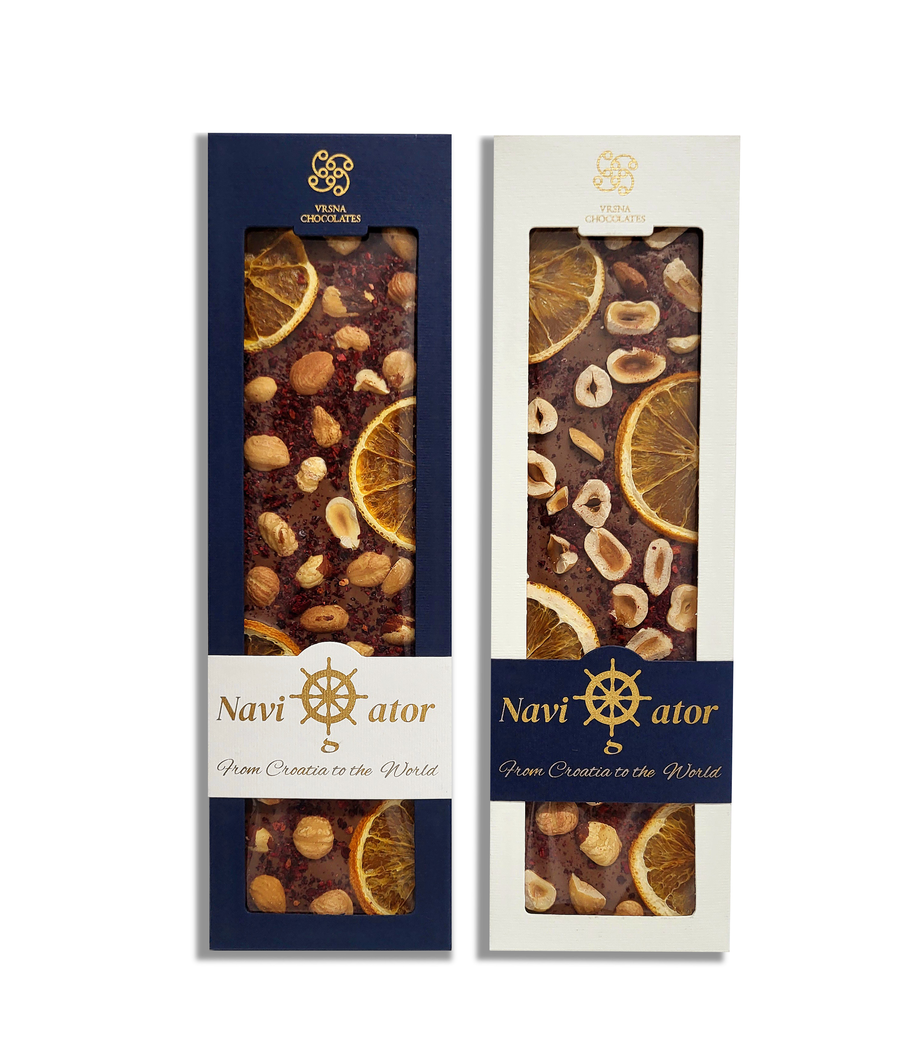 Navigator milk - honey, hazelnut, orange, cherry Bar 120g