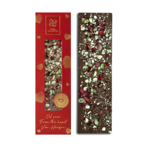 Čokolada sa pistaciom i ružinim laticama - Valentinovo