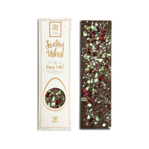 Decada Uskrs Tamna 54% s pistaciom i ružinim laticama